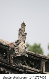 Roof Apex God Statue In Moganshan