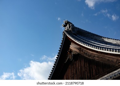 Roof Of Buddhist And Shinto Temple In Kyoto, Japan