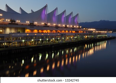 The Roof Of Canada Place At Night, Vancouver