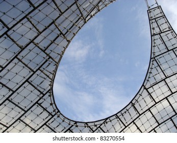 Roof Canopy Of Olympic Stadium In Munich, Germany