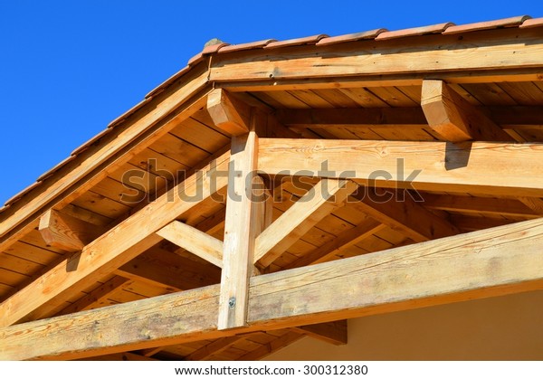 Roof Construction Detail Stock Photo Edit Now 300312380