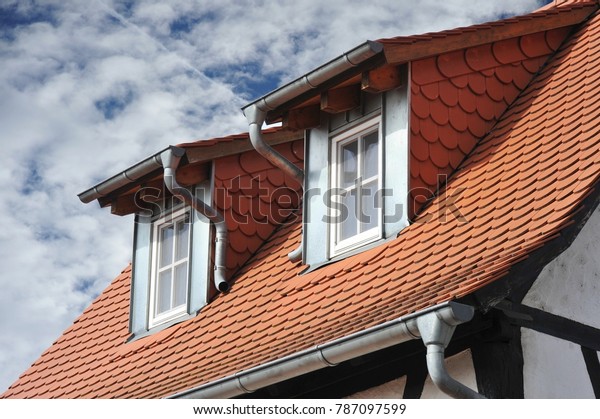 Roof Dormer Windows On Residential Building Stock Photo Edit Now