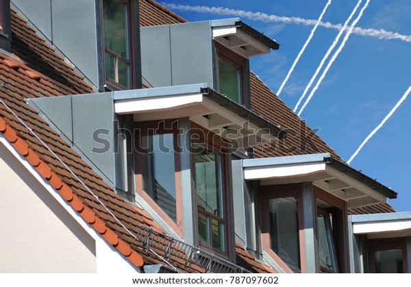 Roof Dormer Windows On Residential Building Stock Photo Edit Now
