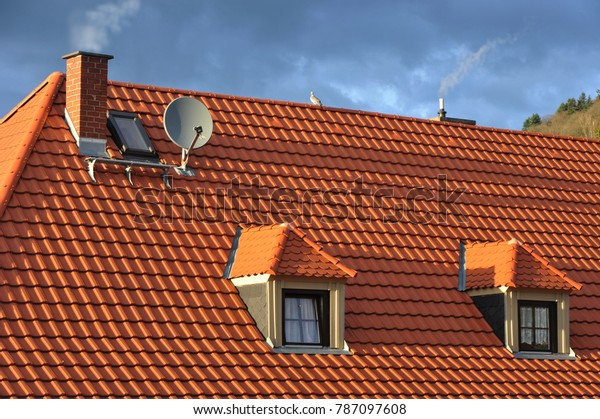 Roof Dormer Windows On Residential Building Stock Photo Edit Now