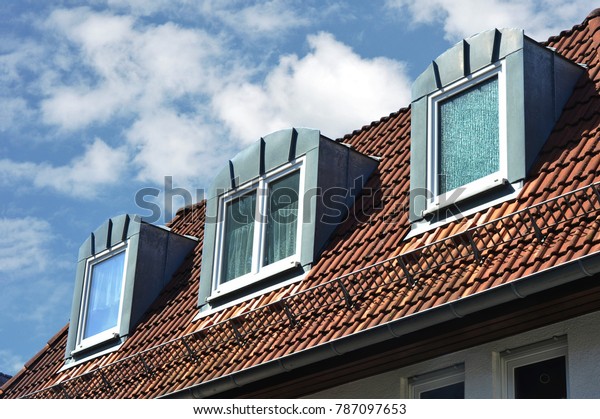 Roof Dormer Windows On Residential Building Stock Photo Edit Now