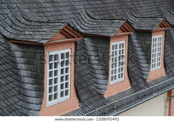 Roof Dormers On Old Building Stock Photo Edit Now 1208095492