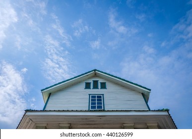 Roof Of The House. The Sky.