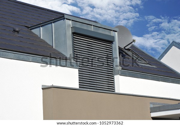 Roof Metal Plated Dormer Window Stock Photo Edit Now 1052973362