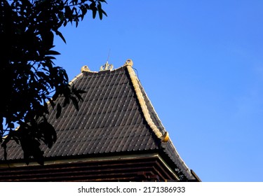 The Roof On A Traditional Building Typical Of Java, Indonesia That Reflects The Blend Of Acculturation Of The Culture.