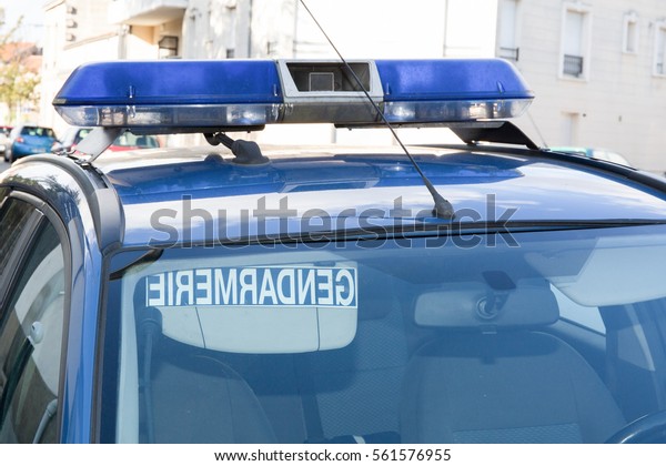roof of a police car in France gendarmerie means\
police force