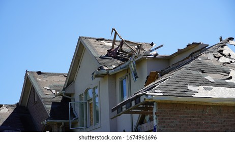 Roof Ripped Off During Tornado