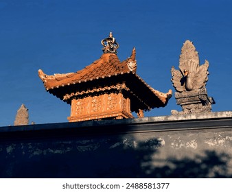 Roof sculpture of Hindu temple in Lombok, Indonesia. - Powered by Shutterstock