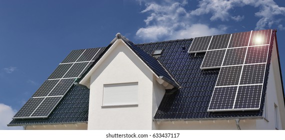 Roof Solar Panels Stock Photo 633437117 | Shutterstock