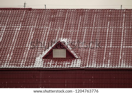 Similar – Tauwetter Dach Fenster