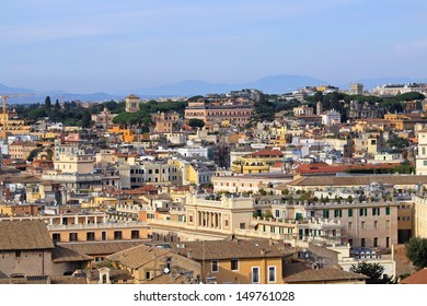 Roof Top View Of Rome City Scape