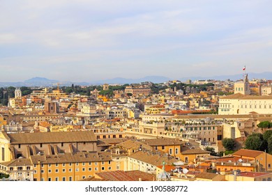 Roof Top View Of Rome City Scape