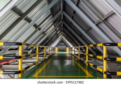 Roof walkways with in industrial plants.