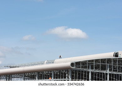 Roofer construction worker