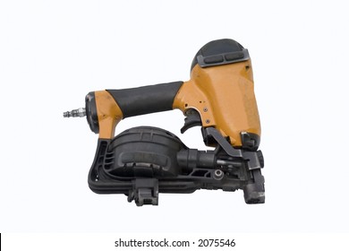 Roofing Nail Gun On White Background