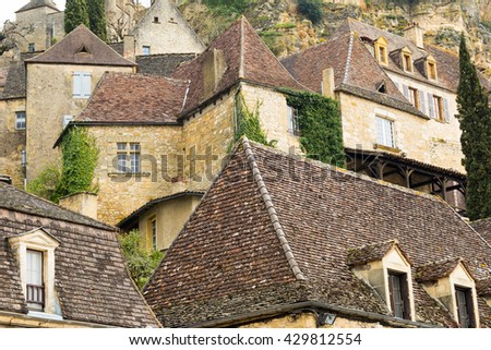 roofs at beynac et cazenac