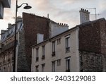 Roofs of Paris old neightborhood