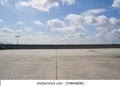                               Rooftop car park with a beautiful sky