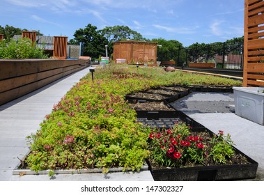 Dachgarten im urbanen Rahmen