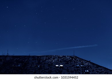 Rooftop in moonlight