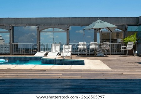 Rooftop pool in Porto Alegre, Brazil.