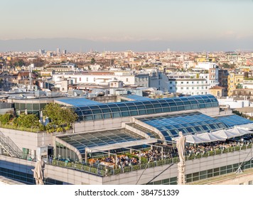 Rooftop Restaurant In Milan, Italy