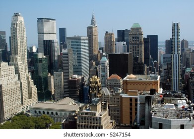 Rooftop View Of New York Skyline