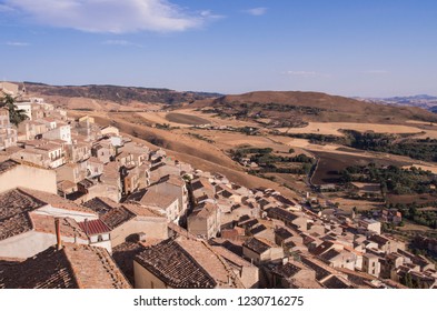 Rooftops Of Gangi, Sicily