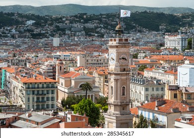 Rooftops Of Old Town Nice In France