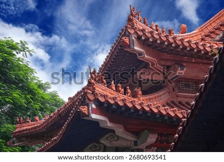 rooftops of palatial architecture roofs of imperial buildings