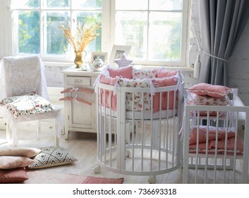 round crib nursery