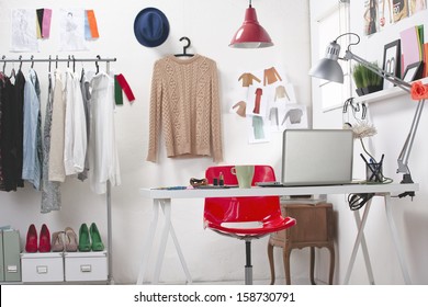Room of a fashion blogger./ A fashion creative space. 