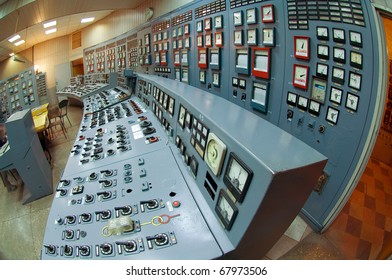 Room interior with computers and various equipment