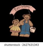 Room markers. Objects used to mark, identify, or provide information about a particular room or area.  These can be signs, labels, symbols, or even visual designs specific to that space.