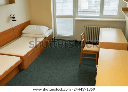 A room from an old student dormitory.