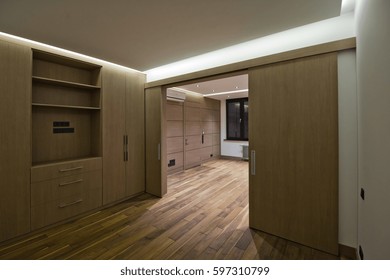 Wooden Slide Door Wardrobe Images Stock Photos Vectors