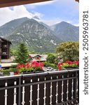 room with a view, Challand-Saint-Anselme, Aosta Valley, travel in Italy