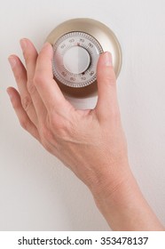 Room Wall Temperature Thermostat Turn  Dial To Set