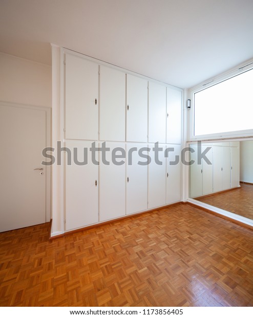 Room Wardrobe Parquet Mirror Nobody Inside Stock Photo Edit Now