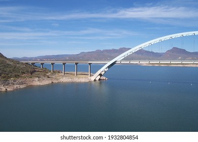 Roosevelt Bridge At Roosevelt Dam