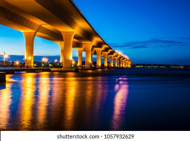 Roosevelt Bridge At Night, Florida