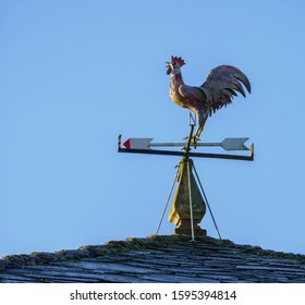 rooftop rooster weathervane