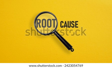 Root cause analysis RCA is shown using a text