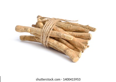 Root Withania somnifera, known commonly as ashwagandha, Indian ginseng, poison gooseberry or winter cherry.
