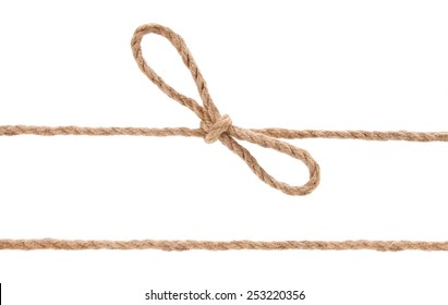 Premium Photo  Rope knot on white background concept for unity
