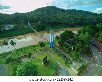 Rope Bridge Aerial View